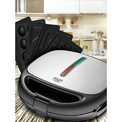 Machine à sandwich Adler AD 3040 Noir Gris 1200 W