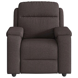 Avis vidaXL Fauteuil de massage inclinable électrique Marron foncé Tissu