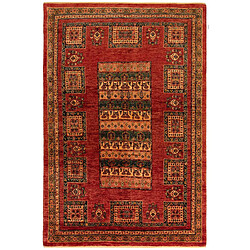 Vidal Tapis de laine 225x148 rouge Kashkuli