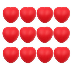 Avis 12pcs Balles Anti-stress Pressage Coeur Design Balles Cadeaux pour Enfants