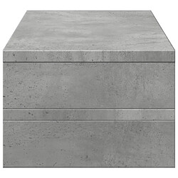 Acheter vidaXL Support de moniteur gris béton 54x22x15 cm bois d'ingénierie