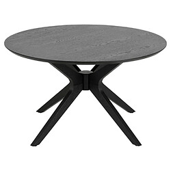 Inside 75 Table basse design scandinave TIM coloris chêne noir mat 80 x 45 cm