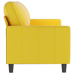 Acheter Maison Chic Canapé à 3 places,Canapé droit,Sofa de Salon,Banquette Jaune 180 cm Velours -GKD459943