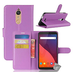 Htdmobiles Housse etui portefeuille pour Wiko View + film ecran - MAUVE