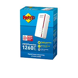 Acheter Adaptateur PLC Fritz! WLAN 1260E 866 Mbps 5 GHz Blanc Rouge