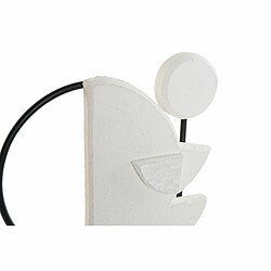 Figurine Décorative DKD Home Decor Noir MDF Blanc (16 x 7 x 30,5 cm)