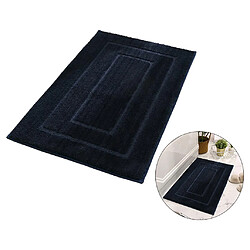 Acheter Tapis De Bain Antidérapant Shaggy Super Soft Bath Shower Mat Bleu Foncé 50x80cm