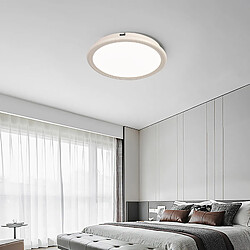 Stoex 2PCS Plafonnier Moderne De 30CM Lampe De Plafond Led D'Intérieur 6000K Luminaire Plafonnier Rond Blanc Pour Chambre À Coucher, Salle De Bain, Salon