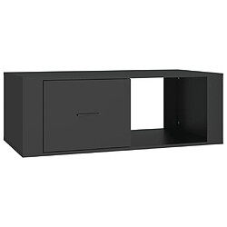 Maison Chic Tabls basse,Table Console pour salon Noir 100x50,5x35 cm Bois d'ingénierie -MN26654