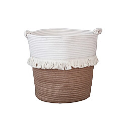 Panier de rangement en coton avec panier de rangement Panier à linge Panier de rangement Jute