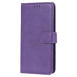 Wewoo Housse Coque Pour Huawei Honor 10i Étui de protection à rabat horizontal de couleur unie avec support et fentes cartes et portefeuille et cadre photo et lanière violet