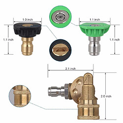 Acheter 1/4 pouce coupleur pivotant à connexion rapide buse de pulvérisation de laveuse à pression de 180 degrés