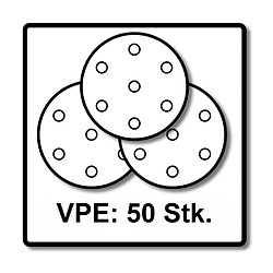 Festool STF D225/128 Meules Granat P180 225 mm - 50 pièces (2x 205660) pour ponceuses à col long PLANEX