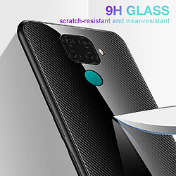 Avis Wewoo Coque Pour Huawei Nova 5i Pro Texture Gradient Glass Protective Glass Case Blue