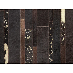 Beliani Tapis en peau de vache marron 200 x 200 cm ARTVIN pas cher