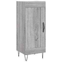 vidaXL Buffet Sonoma gris 34,5x34x90 cm Bois d'ingénierie