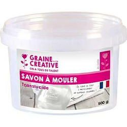 Graines Creatives Bloc savon à mouler 500 g - transparent