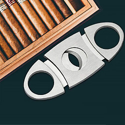 Acheter INF Coupe-cigare à double guillotine en acier inoxydable Argenté