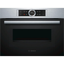 Four combiné mo intégrable 45l inox/noir - cmg633bs1 - BOSCH