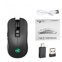 Acheter Universal Léger sans fil 7 couleurs légère rechargeable souris de jeu optique USB silencieuse souris silencieuse