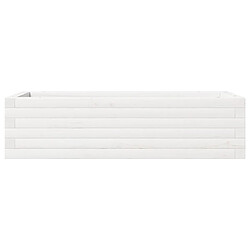 Acheter vidaXL Jardinière blanc 90x40x23 cm bois de pin massif