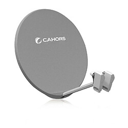 Antenne Satellite Fibre - Cahors SMC 100 V2 - 100cm, Bandes de fréquence 10,7 - 12,75 GHz, Gain à 12,625 GHz 39,7 dB 