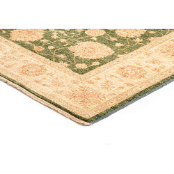 Vidal Tapis de laine 202x151 vert Kaizar pas cher