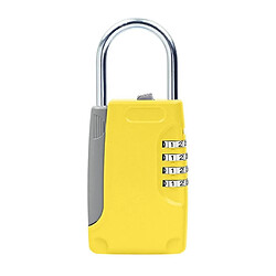 Wewoo Cadenas 3 PCS Key Safe Box Password Lock Keys Metal Body Type Storage Mini Safes Jaune