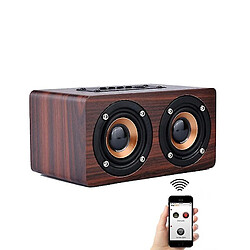 Universal En haut-parleur Bluetooth rétro sans fil Portable Mini Bluetooth Altavoz 3D Dual Loudspeakers Prise en charge le lecteur de carte TF pour Xiaomi