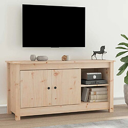 Maison Chic Meuble TV scandinave - Banc TV pour salon 103x36,5x52 cm Bois de pin massif -MN91132