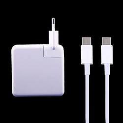 Wewoo Pour iPhone, Galaxy, Huawei, Xiaomi, LG, HTC et autres smartphone, appareils rechargeables Adaptateur d'alimentation USB-C / Type-C 87W avec 2m USB Type-C Câble de charge mâle Type-C USB vers USB,