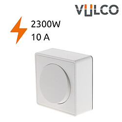 Bouton poussoir 10A en saillie blanc - gamme Vulco - Zenitech pas cher