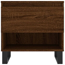 Maison Chic Table basse,Table Console Table d'appoint, Table pour salon chêne marron 50x46x50 cm bois d'ingénierie -MN34981 pas cher