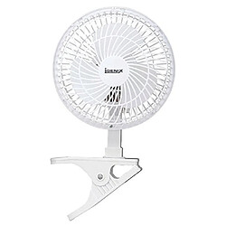 Igenix DF0006 Ventilateur de bureau à Clipser, 6 Pouces, 2 Vitesses, Fonctionnement silencieux, Idéal pour la Maison et le Bureau, Ventilateur à Clipser Portable, Angle d'inclinaison Réglable, Grille Grillagée,