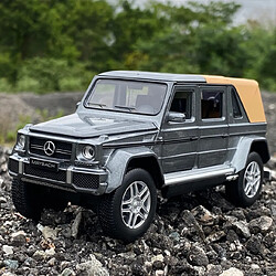 Avis Universal 1: 32 Voiture jouet Mercedes G650 Voiture en alliage Voiture ouverte Chariot en papier Jouet moulé sous pression Voiture modèle Collection de jouets de voiture pour les enfants(Argent)