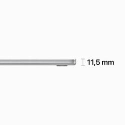 Acheter Apple MacBook Air M2 Ordinateur portable 38,9 cm (15.3') Apple M 8 Go 256 Go SSD Wi-Fi 6 (802.11ax) macOS Ventura Argent