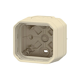 boitier saillie - 1 poste - beige - legrand plexo 069863l