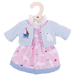 Bigjigs Toys Robe Ours Polaire - Poupée Douce 34 cm