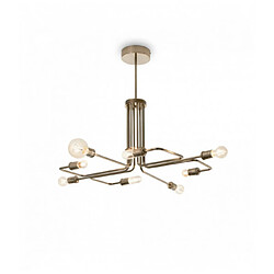 Ideal Lux Suspension Laiton antique TRIUMPH 8 ampoules