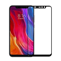 Wewoo Film de verre trempé plein écran de dureté de surface 2,5D de bord d'arc 9H pour Xiaomi Pocophone F1 (noir)