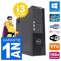 PC Dell T1700 SFF Intel Core i3-4130 RAM 16Go Disque Dur 1To Windows 10 Wifi - Occasion