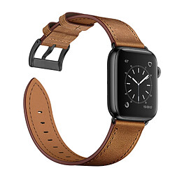 Avizar Bracelet pour Apple Watch 41mm / 40mm / 38 mm Cuir véritable Marron clair