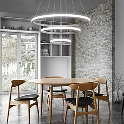 Acheter Lustre moderne à LED en forme de cercle 51W lumière suspendue 3 anneaux table salon chambre cuisine 230V 3000K