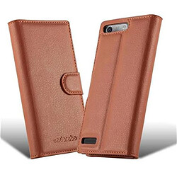 Cadorabo Coque Huawei ASCEND G6 Etui en Brun pas cher