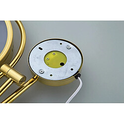 Acheter Universal Miroir de salle de bains à LED Miroir de bain en or avec miroir de salle de bains en laiton de qualité Loupe 8 pouces |