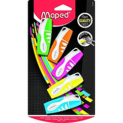 MAPED Pochette de 6 Surligneurs Peps fluo - Couleur assorties