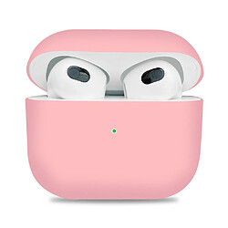 Coque en silicone séparable rose pour votre Apple AirPods 3