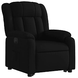 Avis vidaXL Fauteuil inclinable électrique noir tissu