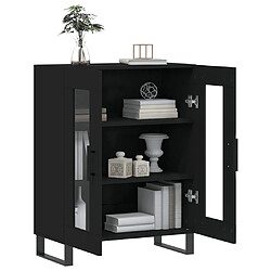 Avis vidaXL Buffet noir 69,5x34x90 cm bois d'ingénierie