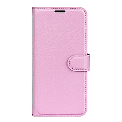 Etui en PU texture litchi, rose pour Google Pixel 7